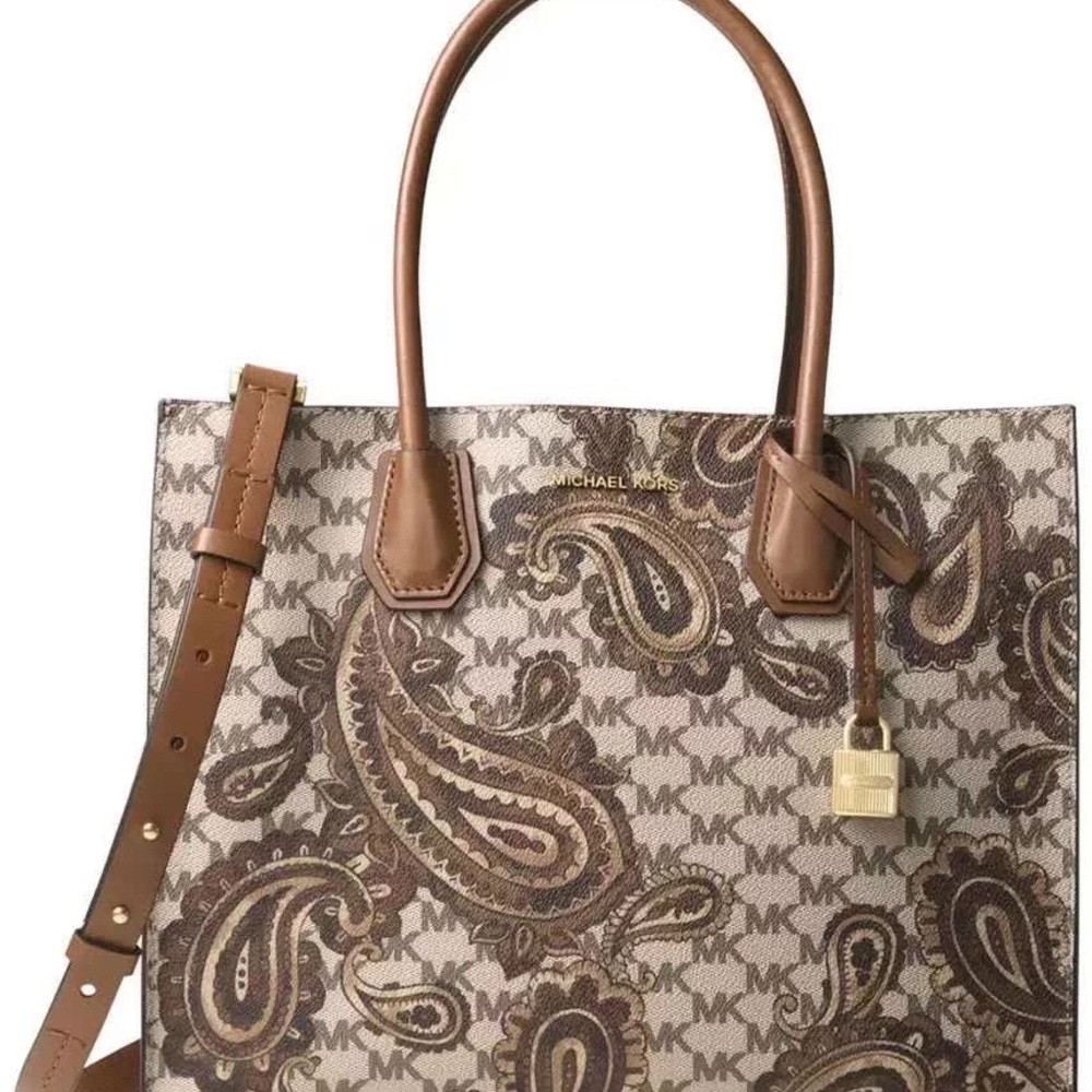 Michael Kors MK purse special design large mercer satchel bag NWT